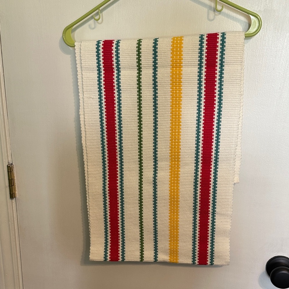 The Pioneer Woman Striped Table‎ Runner - Red, Yellow, Green, and Cream